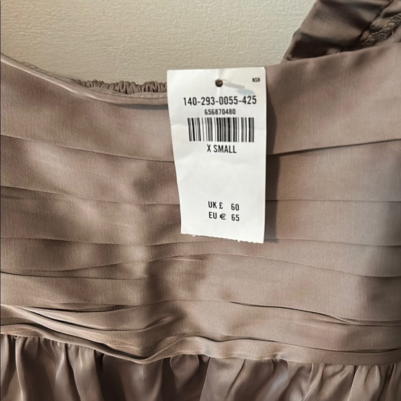 Abercrombie & Fitch Brown Peplum Blouse with Puff Sleeves - Picture 2 of 5